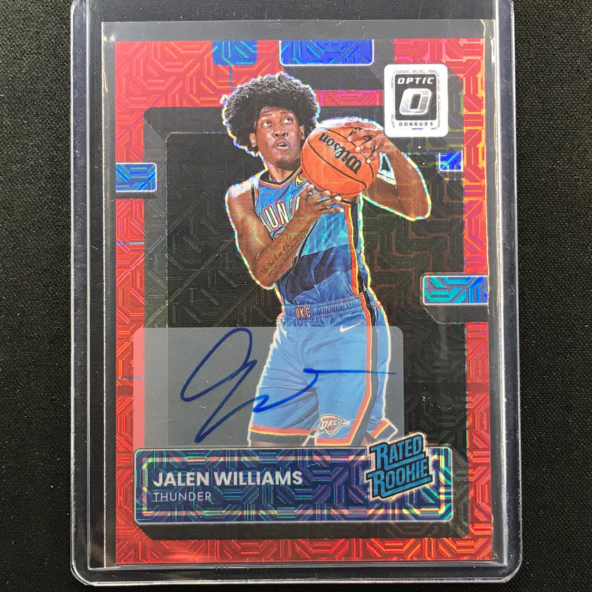 2022-23 Donruss Optic JALEN WILLIAMS Rated Rookie Signatures Auto