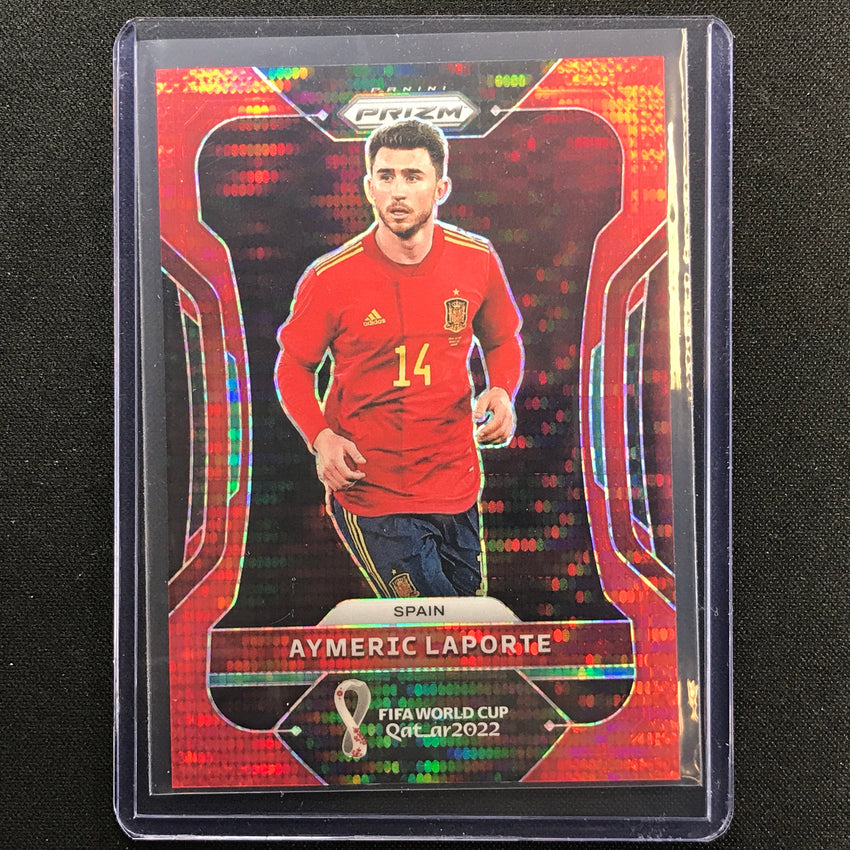 2022 Prizm Fifa World Cup Qatar Aymeric Laporte Breakaway Red 92/99