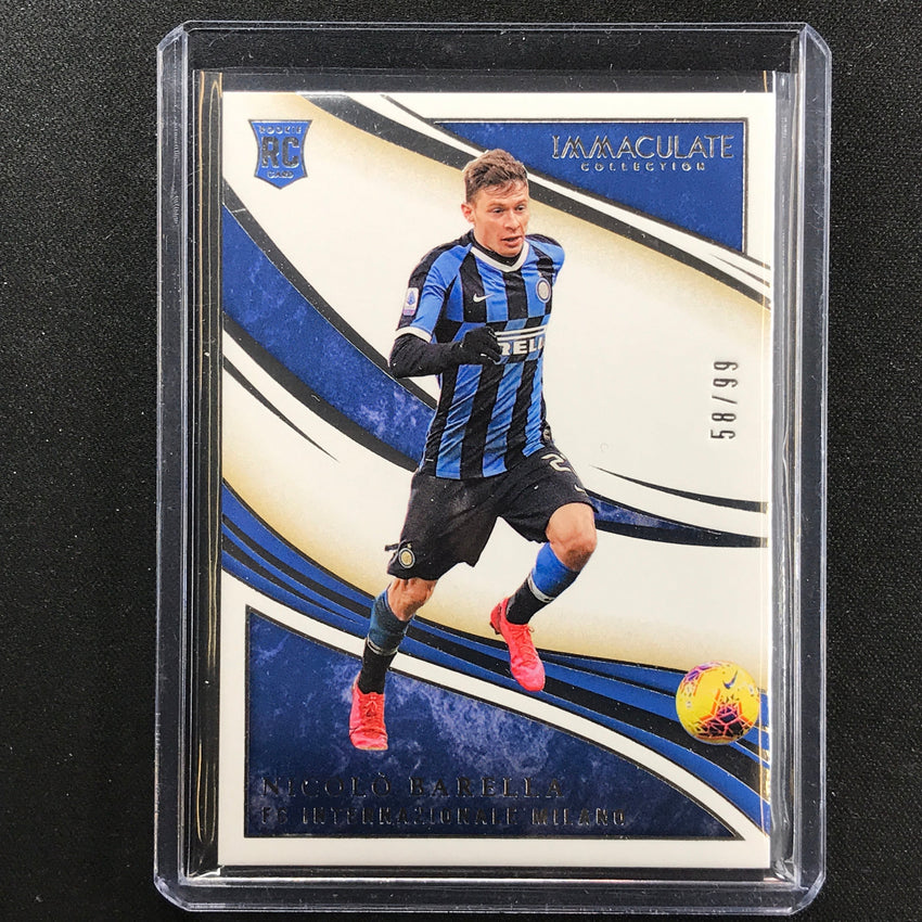 2020 Immaculate Nicolo Barella Rookie Base Silver 58/99