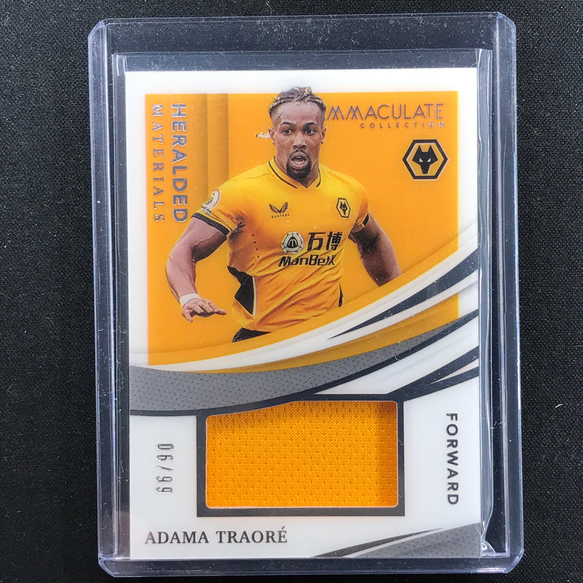 2021 Immaculate Adama Traore Heralded Materials Acetate Jersey Relic 6/99