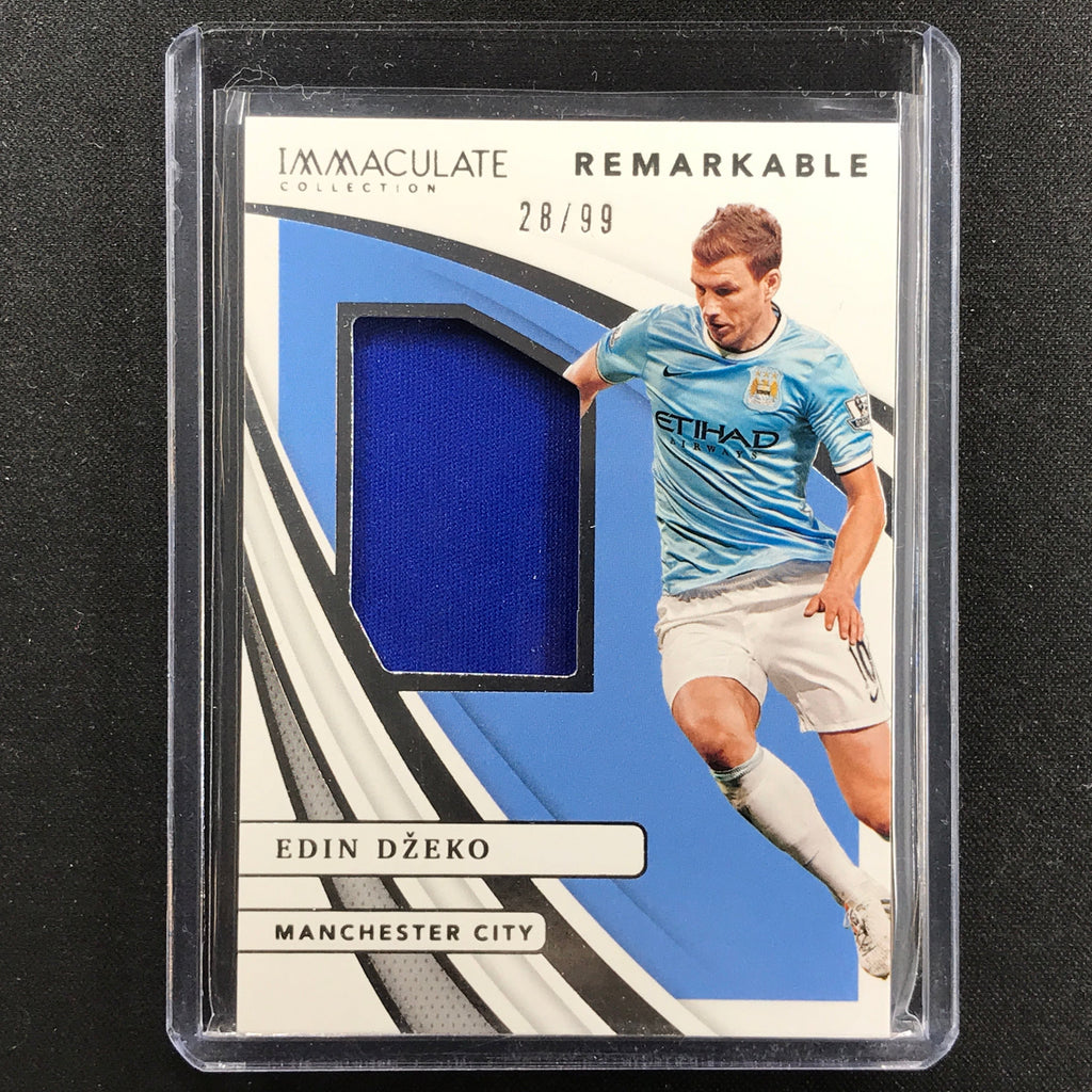 2021 Immaculate Edin Dzeko Remarkable Memorabilia Jersey Relic Silver ...