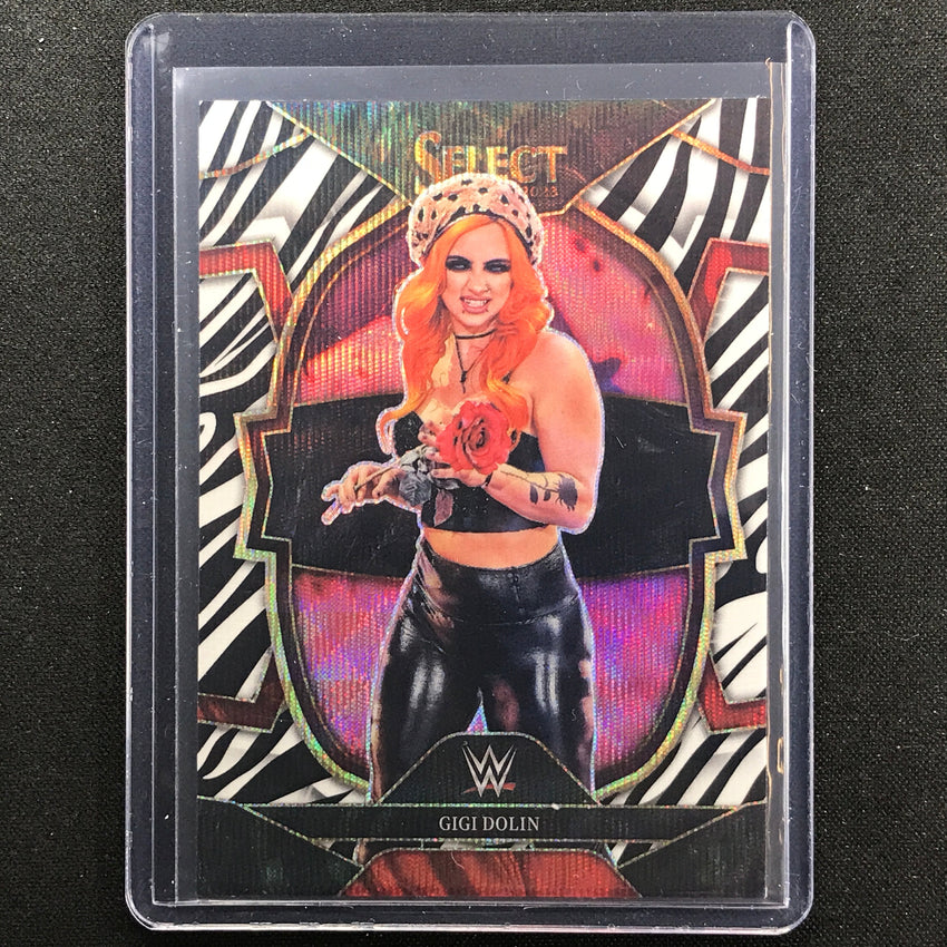 2023 Select WWE GIGI DOLIN Concourse Zebra SSP #83 – Cherry Collectables