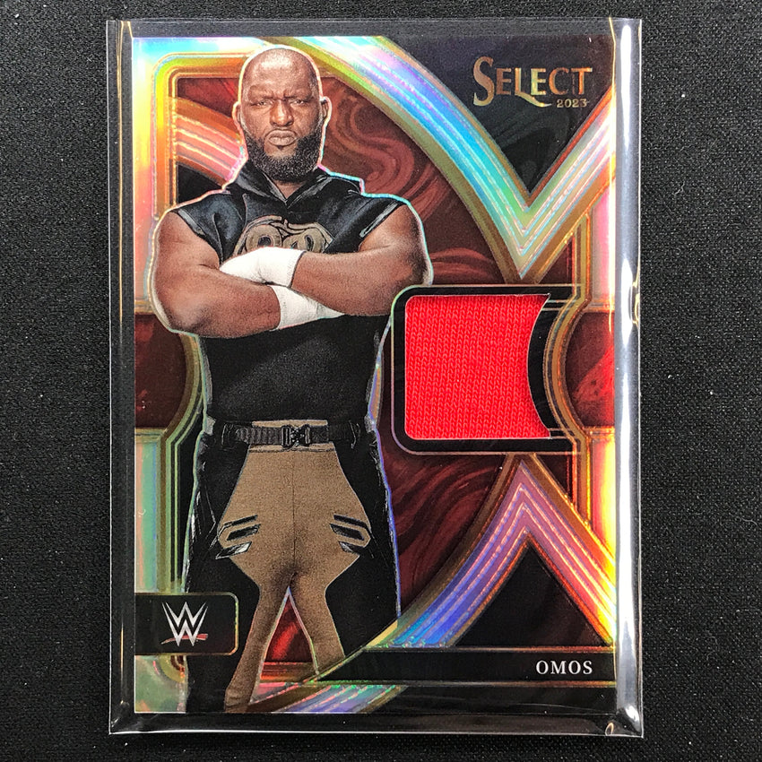 2023 Select WWE OMOS Selective Swatches Relic Silver Prizm #OMS