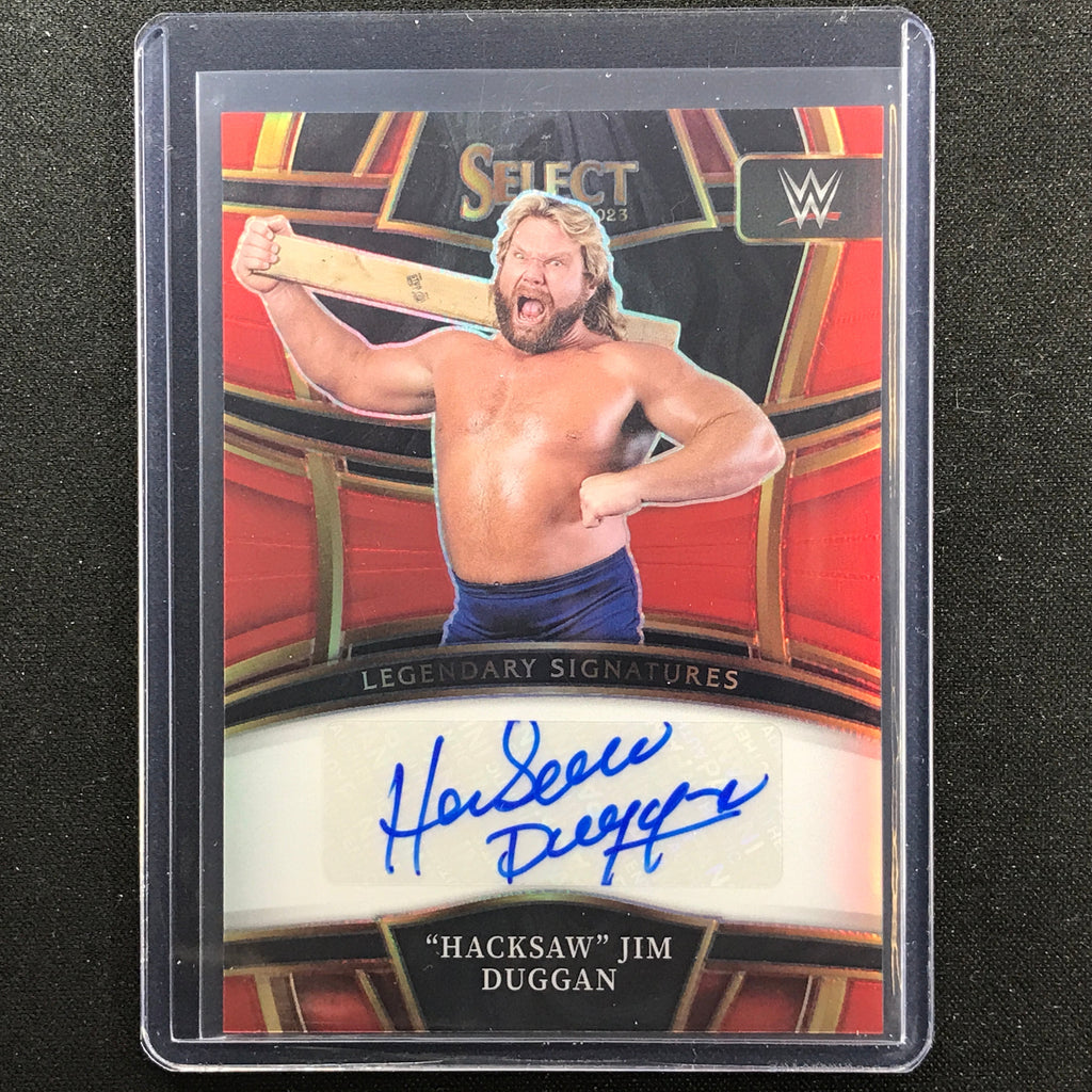 2023 Select Wwe Hacksaw Jim Duggan Legendary Signatures Auto Red 47/60 ...