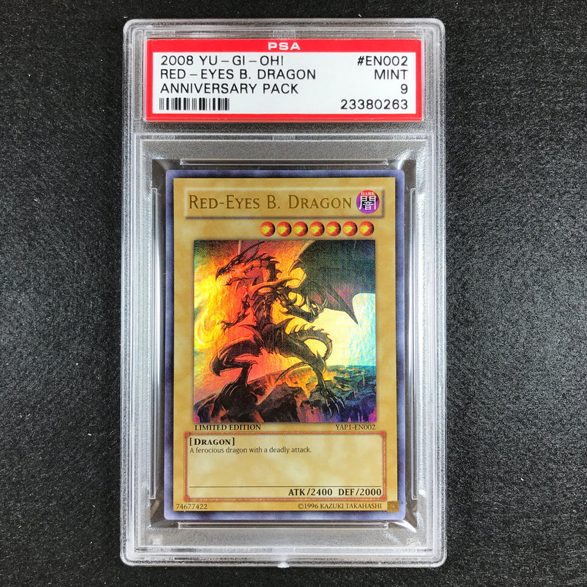 PSA 9 Red-Eyes B. Dragon - YAP1-EN002 - Ultra Rare Limited Anniversary Pack 263