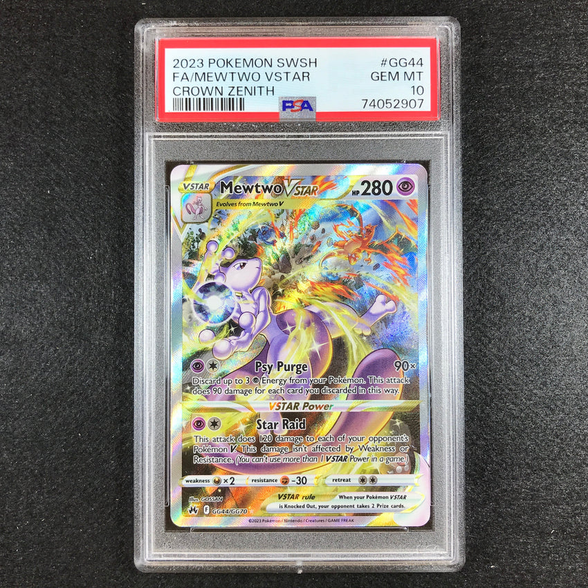 PSA 10 Mewtwo VSTAR - GG44/GG70 - Ultra Crown Zenith Galarian Gallery ...