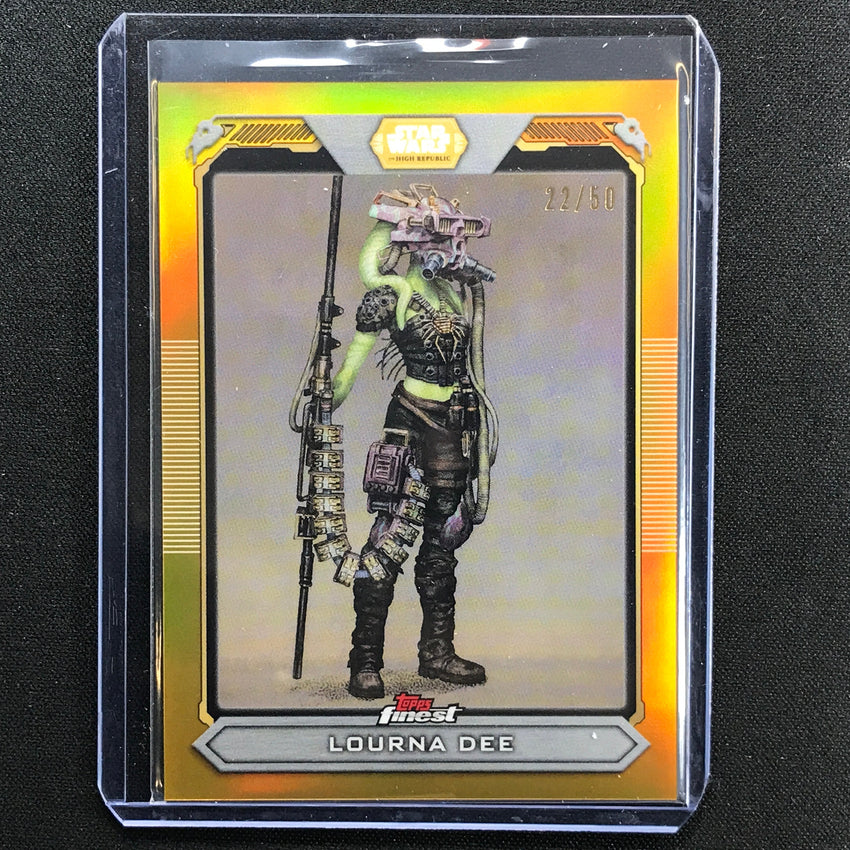 2022 Topps Finest Star Wars Lourna Dee High Republic Concept Art Gold 22/50