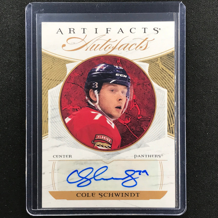 2022-23 Artifacts NHL COLE SCHWINDT Auto Facts Auto #CS