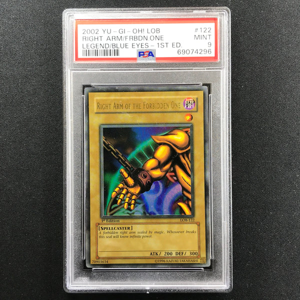 Yugioh PSA 9 right led of the forbidden newest one LOB 1.5 print Original Print