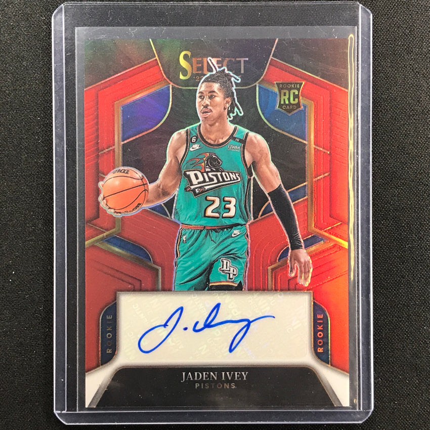 2022-23 Select Jaden Ivey Rookie Signatures Auto Red 51/99