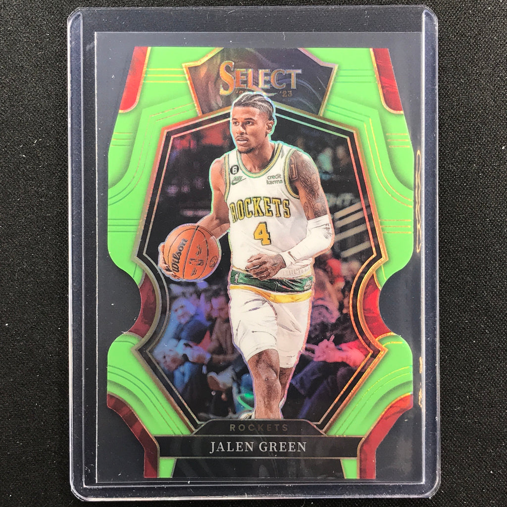 2022-23 Select JALEN GREEN Premier Level Light Green Die-Cut 28/49 ...