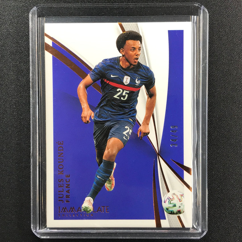 2021 Immaculate Jules Kounde France Base Bronze 34/49