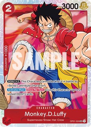 Monkey.D.Luffy - OP01-024 - Super Rare OP-01 Romance Dawn