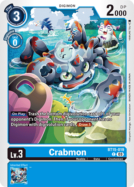 Crabmon BT15-019 - Common BT15 Exceed Apocalypse