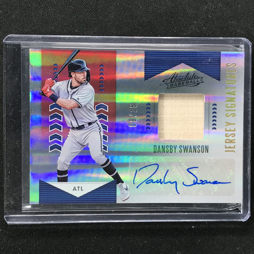 2020 Absolute DANSBY SWANSON Jersey Signatures Red 8/15-Cherry Collectables