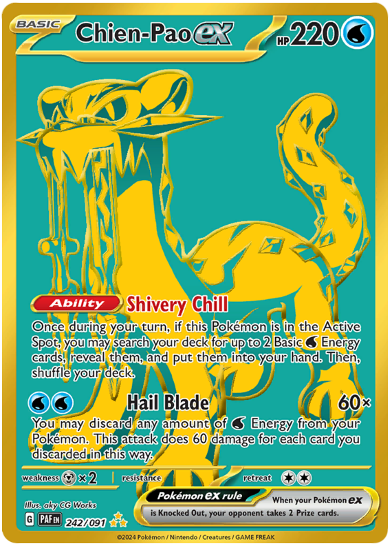 Chien-Pao ex - 242/091 - Gold Secret Paldean Fates