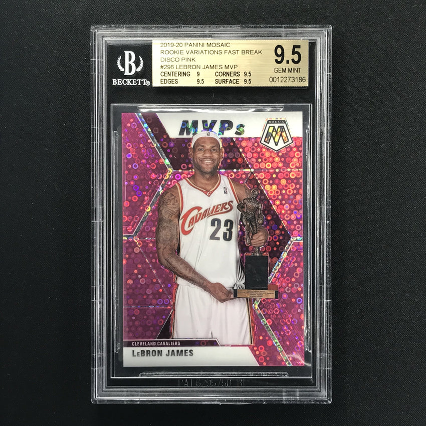 2019-20 Mosaic Lebron James Mvps Pink Prizm 20/20 Bgs 9.5 – Cherry  Collectables