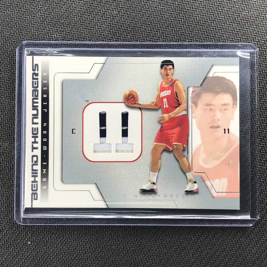 2003-04 Fleer YAO MING Behind The Numbers Patch #YM-Cherry Collectables