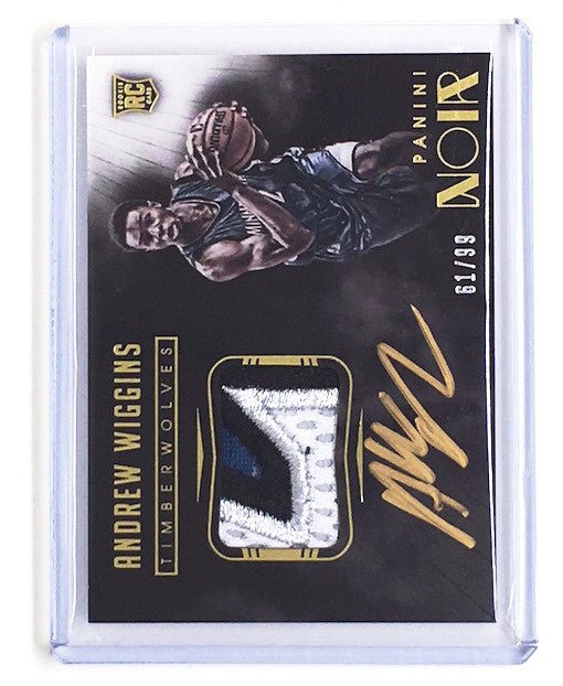 品質は非常に良い Panini Noir Andrew Wiggins RC patch auto スポーツ