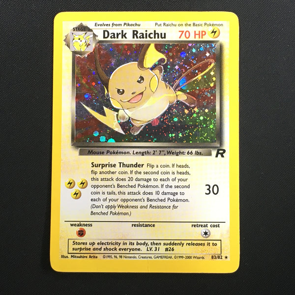 Pokémon Team Rocket Set 1st Edition Dark Raichu #83 hotsell Holo CGC 7.5 Near Mint+