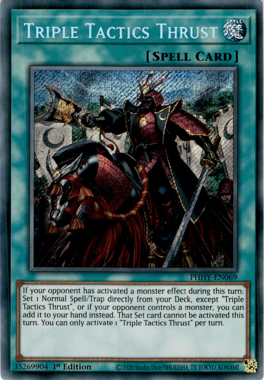 Triple Tactics Thrust - PHHY-EN069 - Secret Rare 1st Edition