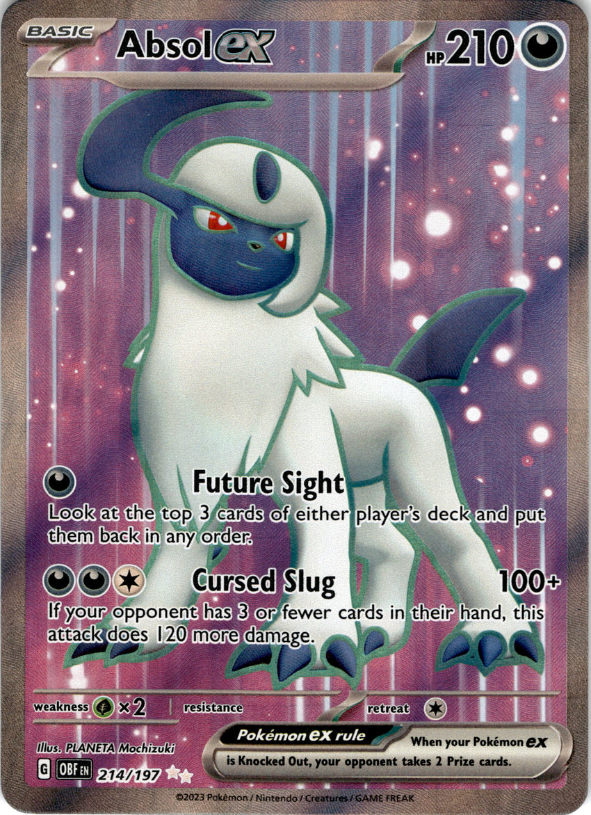 Absol ex - 214/197 - Ultra Rare Obsidian Flames