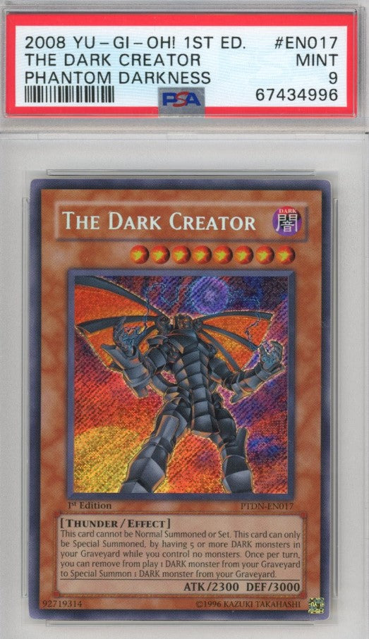 PSA 9 The Creator Yu-Gi-Oh sold Card