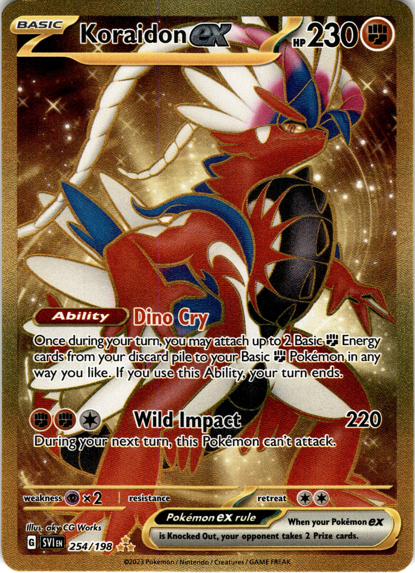 Koraidon ex - 254/198 - Gold Secret Rare