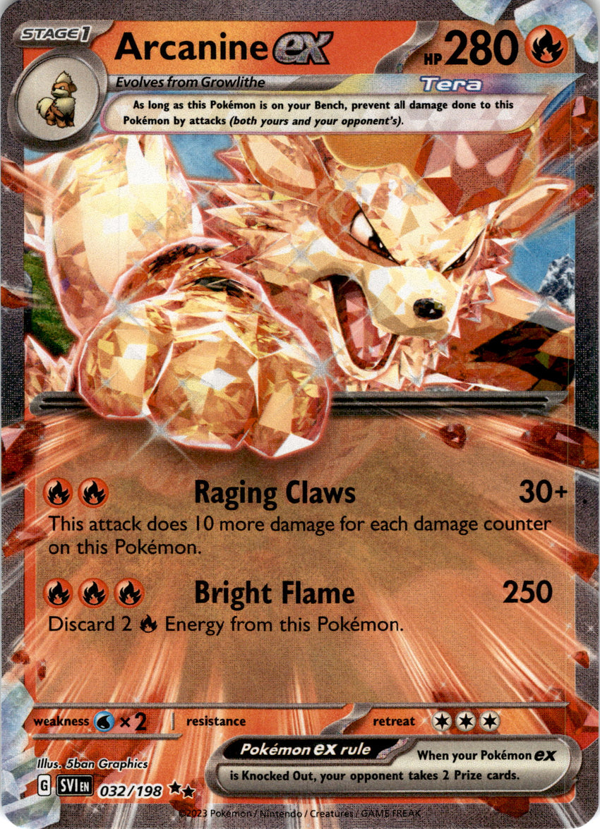 Arcanine ex - 032/198 - Ultra Rare