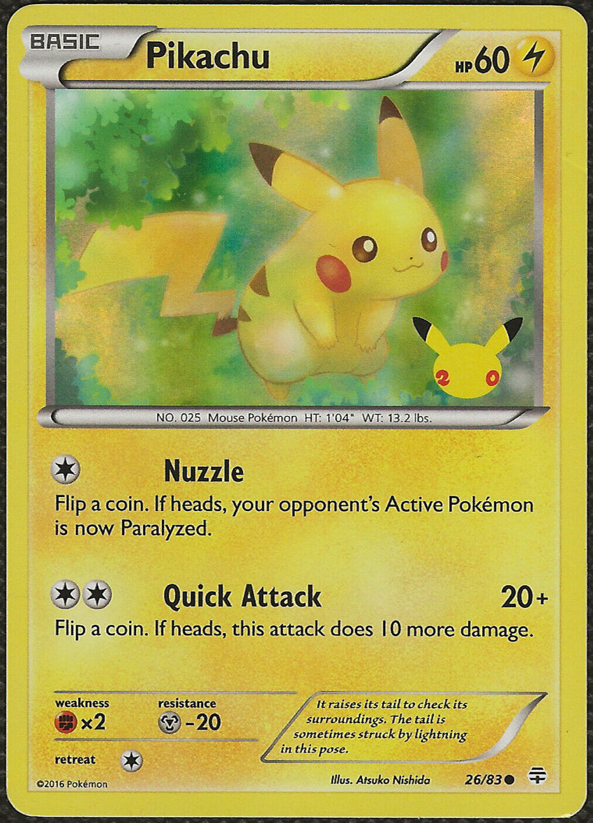 Pikachu - 26/83 - Generations 20th Anniversary Promo-Cherry Collectables