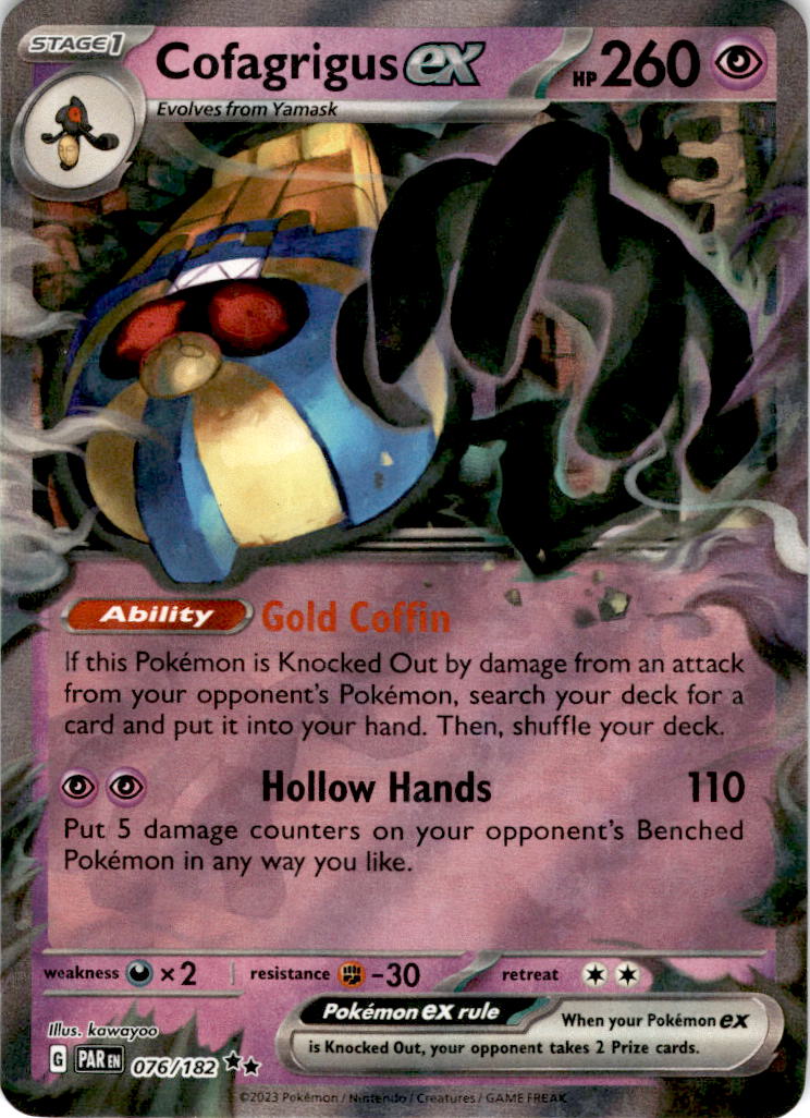 Cofagrigus ex - 076/182 - Ultra Rare Paradox Rift